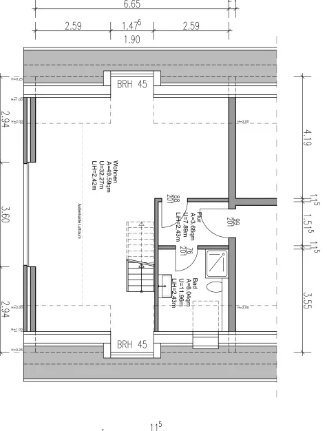 Moderne Ferienwohnung mit Loft-Charakter in Wenningstedt - Grundriss_DG (17254)