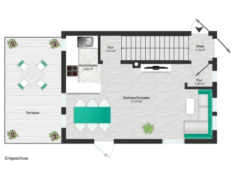 Wattblick & Wohlgefühl – Ferienwohnung im Friesenhof Rantum - Erdgeschoss (17599)