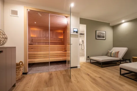 Dunes Residences – Ihr Rückzugsort am Meer: Helle Maisonette (DW) mit sonniger Terrasse + Garage - Wellness (16397)
