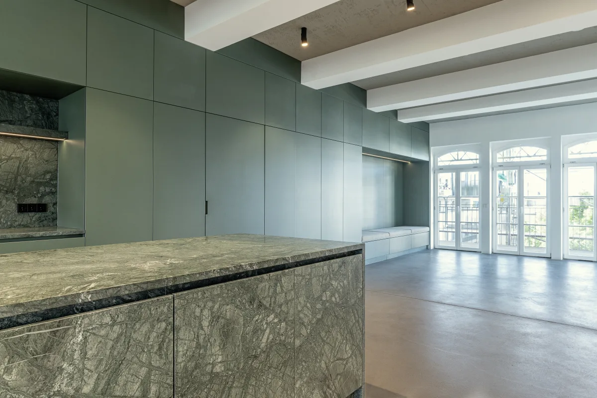 Countertop and View to the Dining area