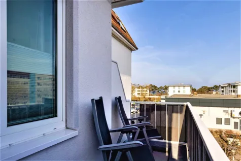 2 Zim. ETW mit Südbalkon nahe westlicher Strandpromenade - Balkon (16228)