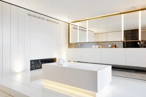M84 – Exquisites Penthouse-Loft mit New York Flair - Masterbath with Hamam Stone (18544)