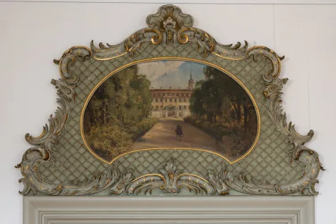 Imposantes Barockschloss Seußlitz zwischen Dresden & Meißen – Investitionsprojekt / Denkmalschutz AfA - Gemälde Schloß Seußlitz (18480)