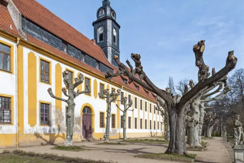 Imposantes Barockschloss Seußlitz zwischen Dresden & Meißen – Investitionsprojekt / Denkmalschutz AfA - Ansicht Sietenflügel Schloß Seußlitz (18472)
